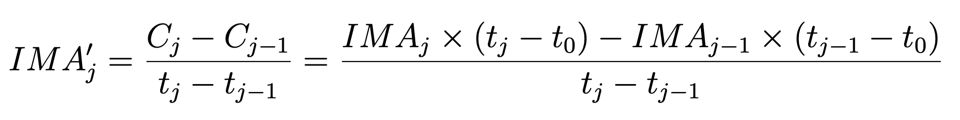 Instantaneous Difference Equation